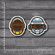 Daft Punk Scrap booking Stationery Sticker