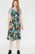Women Green Print Dress