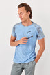 Blue Male Short-Sleeve Bicycle Printed New T-shirt