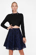 Women 'S Blue Lace Detail Skirt