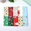 10Pcs Christmas Style Cotton Printed Fabric