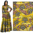 Gold African Prints Ethnic Garment Fabric