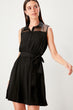 Black Organza Detail Dress