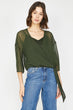 Women Dark Green Blouse