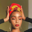African Floral Women Traditional Turban Head-wrap
