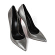 Hot Handmade Silver Classic Women Genuine Leather Shoes Wedding Party Dancing Dress Shoe Casual Shoes Women High Heel