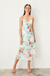 Multicolour Flower Pattern Dress