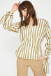 Women Yellow Striped Shirt