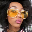 Metal Hollow Fashion Sunglasses Women Luxury Brand Designer Ocean Lens Sun Glasses Men Vintage Shades