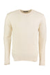 Offwhite Mens Cycling Neck Textured Sweater