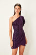 Purple Sequined Dress