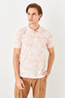 Salmon Men Printed New Polo Collar T-Shirt