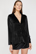Women Black Sleepwear Top