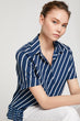 Women Navy Blue Shirt