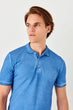 Blue Men 'S Polo Collar T-Shirt