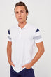 White Male Handle New Polo Collar T-Shirt