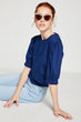 Women Navy Blue Blouse