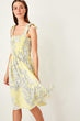 Yellow Print Dress