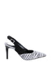 Black Zebra Pattern Women 'S High-Heeled Shoes