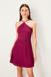 Purple Halter Dress