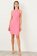 Pink Cross Halter Dress