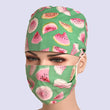 Watermelon Unisex Adjustable Medical Scrub Cap