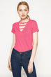 Women Fuchsia T-Shirt