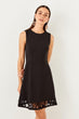 Black Embroidered Dress