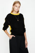 "Women 'S Black Collar Sweater "