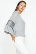 Women 'S Gray Sequins Detailed Sweater "