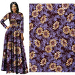 Purple Flower African Prints Ethnic Garment Fabric