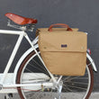 Vintage Bicycle Pannier Bag 23L Retro Cycling Bike Back Seat Rear Rack Trunk Two Storage Bags Waterproof Canvas