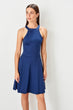 Indigo Collar  Knit Dress