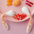 2Pcs Bendable Baby Spoon/ Fork Set