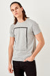 Gray Men 'S Printed T Shirt