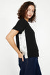 "Women 'S Black Short Sleeve Blouse