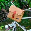 Retro Bike Handlebar Bag Bicycle Front Basket Pannier Messenger Pouch Outdoor Cycling Accessory Waterproof Canvas Khaki