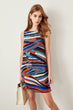 Multicolour Pattern Sleeveless Dress