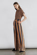 Women 'S Coffee Striped Pants