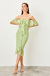 Green Flywheel  Luminous Dress