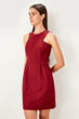 Bordeaux Belt Dress