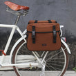 Vintage Bike Pannier Bag Bicycle Motorcycle Rear Backseat Luggage Rack Double Bags Waterproof Nylon Shoulder Bag