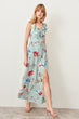 Blue Flywheel Maxi Dress