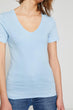 Women Blue Short Sleeve Casual Fit T-Shirt