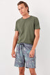 Green Men 'S Printed New Shorts