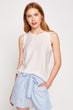 Women Raw White Undershirt