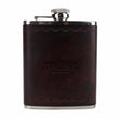 Portable Stainless Steel 6oz Hip Flask Leather Wrapped Alcohol Bottle Whisky Carrier Wine Pot Container Gifts