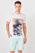 White Men Printed New T-shirt