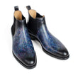 New Ankle Chelsea Boots Men Spot Dyeing Handmade Genuine Cow Leather Whole Cut Autumn Office Round Toe Patina Botas