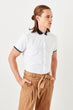 White Male Sweater Straped Short Sleeve Shirt